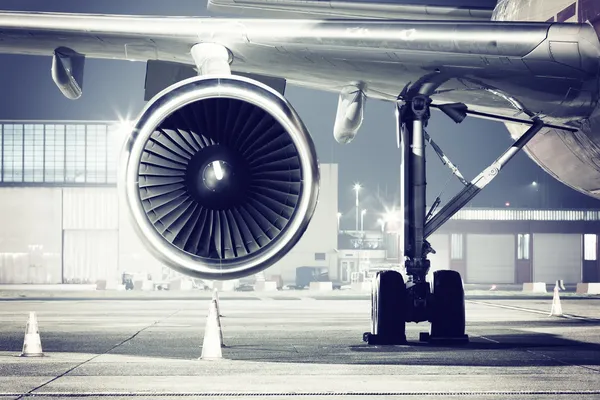 Détail turbine d'avion